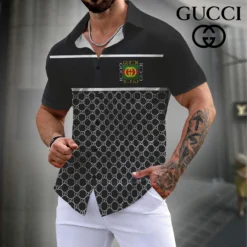 GUCCI Premium Short Sleeve Button Shirt LUX-SP-0012QV0XZYU