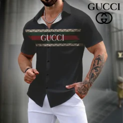 GUCCI Premium Short Sleeve Button Shirt LUX-SP-0019PVOCKTP