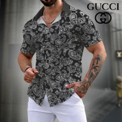 GUCCI Premium Short Sleeve Button Shirt LUX-SP-001Q0SMFL8B
