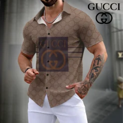 GUCCI Premium Short Sleeve Button Shirt LUX-SP-001PCL19KOS
