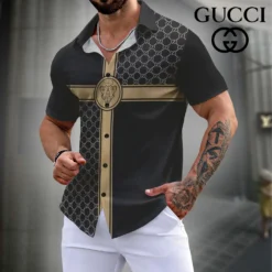 GUCCI Premium Short Sleeve Button Shirt LUX-SP-001J4FKHYAS