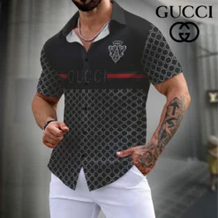 GUCCI Premium Short Sleeve Button Shirt LUX-SP-001YVMVGYYD