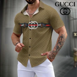 GUCCI Premium Short Sleeve Button Shirt LUX-SP-001NJI0NN8F