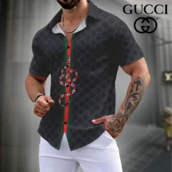 GUCCI Premium Short Sleeve Button Shirt LUX-SP-001K8EAYUSJ