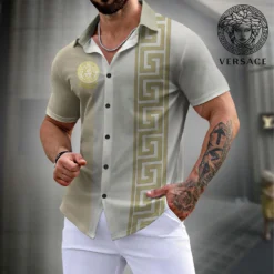 VERSACE Premium Short Sleeve Button Shirt LUX-SP-001G15APXSP