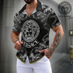 VERSACE Premium Short Sleeve Button Shirt LUX-SP-001TSJM22EU