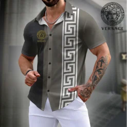 VERSACE Premium Short Sleeve Button Shirt LUX-SP-001D2EP6XQY