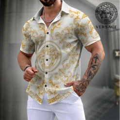 VERSACE Premium Short Sleeve Button Shirt LUX-SP-001SKEVFIF9
