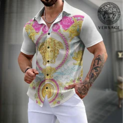 VERSACE Premium Short Sleeve Button Shirt LUX-SP-001F6MIGIY2