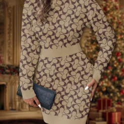 COACH Premium SWEATER DRESS Limited Edition 2025 LUX-ZWY-0XNL4RPTS