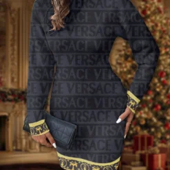 VERSACE Premium SWEATER DRESS Limited Edition 2025 LUX-ZWY-0VJFLDSCC