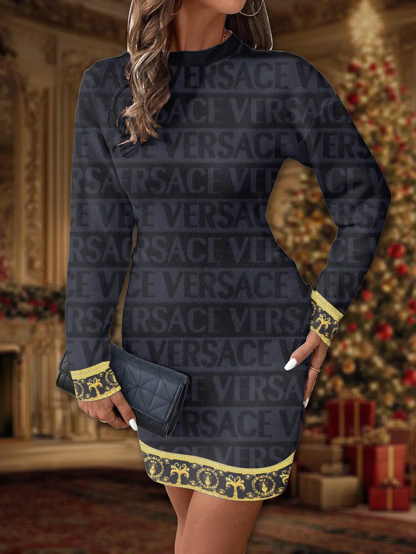VERSACE Premium SWEATER DRESS Limited Edition 2025 LUX-ZWY-0VJFLDSCC