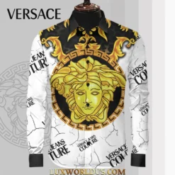 VERSACE Limited Edition Long Sleeves Button Shirt 2025 LUX-CCY-01JEPBFRC