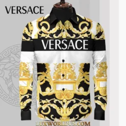 VERSACE Limited Edition Long Sleeves Button Shirt 2025 LUX-CCY-0SV9BIVGS