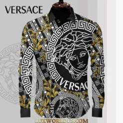 VERSACE Limited Edition Long Sleeves Button Shirt 2025 LUX-CCY-0YU9RG0VD