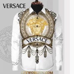 VERSACE Limited Edition Long Sleeves Button Shirt 2025 LUX-CCY-0FSKMALZ8