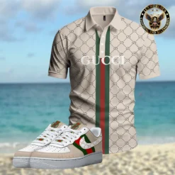 [LIMITED] GUCCI Luxury Polo Shirt x AF1 Sneaker 2025 LUX-TX+STK+F40-VS004HSXUFID