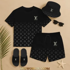 LOUIS VUITTON Premium T-Shirt & Shorts Summer Set 2025 LUX-TX+STK-0M907R3QZ