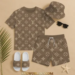 LOUIS VUITTON Premium T-Shirt & Shorts Summer Set 2025 LUX-TX+STK-0N4HCULK6