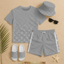 LOUIS VUITTON Premium T-Shirt & Shorts Summer Set 2025 LUX-TX+STK-0HMFVNFOA