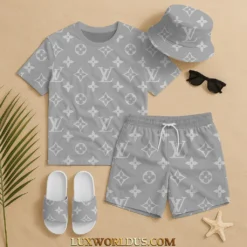 LOUIS VUITTON Premium T-Shirt & Shorts Summer Set 2025 LUX-TX+STK-0FA3FNBYQ