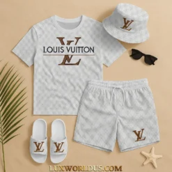 LOUIS VUITTON Premium T-Shirt & Shorts Summer Set 2025 LUX-TX+STK-0VA4H7MK7