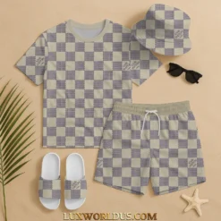 LOUIS VUITTON Premium T-Shirt & Shorts Summer Set 2025 LUX-TX+STK-0ZCFNONF0