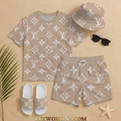 LOUIS VUITTON Premium T-Shirt & Shorts Summer Set 2025 LUX-TX+STK-0OVT2HZTD