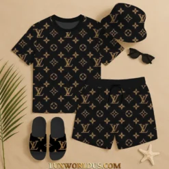 LOUIS VUITTON Premium T-Shirt & Shorts Summer Set 2025 LUX-TX+STK-0L26ZUBL3