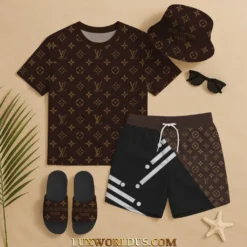 LOUIS VUITTON Premium T-Shirt & Shorts Summer Set 2025 LUX-TX+STK-0V2QSPZ9Q