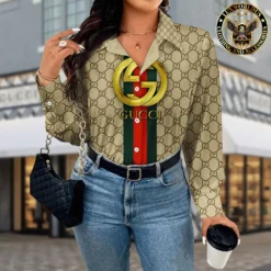 GUCCI Luxury Long Sleeve Button Shirt 2024 LUX-NCY-0000M4PFM90E