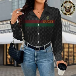 GUCCI Luxury Long Sleeve Button Shirt 2024 LUX-NCY-0000FYD0JESO