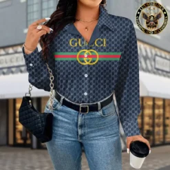 GUCCI Luxury Long Sleeve Button Shirt 2024 LUX-NCY-0000KGSXD0QZ
