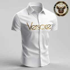[PREMIUM] VERSACE Limited Short Sleeve Button Shirt 2024 LUX-SP-00172GGNIM4