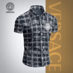 VERSACE Premium Short Sleeve Button Shirt LUX-SP-001NKLTSWPA