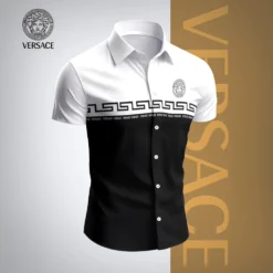 VERSACE Premium Short Sleeve Button Shirt LUX-SP-001GUQSFIMA