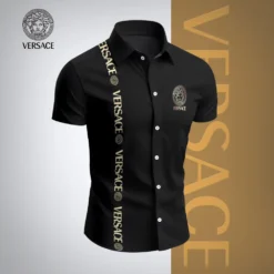 VERSACE Premium Short Sleeve Button Shirt LUX-SP-001MEBGYSTL