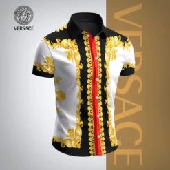 VERSACE Premium Short Sleeve Button Shirt LUX-SP-001NDPYYCDK