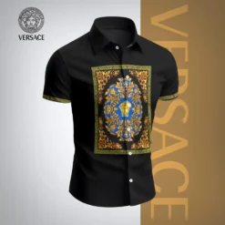 VERSACE Premium Short Sleeve Button Shirt LUX-SP-001Q22IGYT6