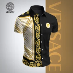 VERSACE Premium Short Sleeve Button Shirt LUX-SP-001ZKOFAL44