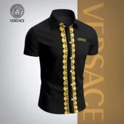 VERSACE Premium Short Sleeve Button Shirt LUX-SP-001BCFUCKFK