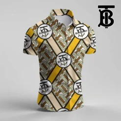 BURBERRY Premium Short Sleeve Button Shirt LUX-SP-001BGO4I8YJ