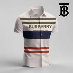 BURBERRY Premium Short Sleeve Button Shirt LUX-SP-001HT6J8QDQ