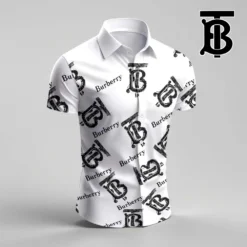 BURBERRY Premium Short Sleeve Button Shirt LUX-SP-001UIBV9WFQ