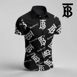 BURBERRY Premium Short Sleeve Button Shirt LUX-SP-001XVSV1TJK