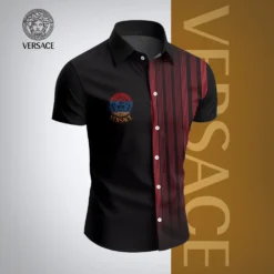 VERSACE Premium Short Sleeve Button Shirt LUX-SP-001Z1KBNJ42