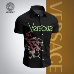 VERSACE Premium Short Sleeve Button Shirt LUX-SP-001R7VHFPMA