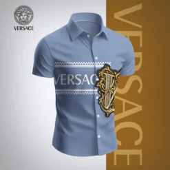 VERSACE Premium Short Sleeve Button Shirt LUX-SP-001TS4S5LL1