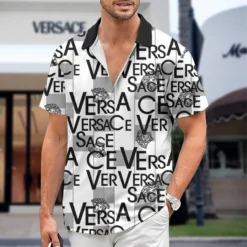 [PREMIUM] VERSACE Limited Short Sleeve Button Shirt 2024 LUX-SP-001ARY1VNPB