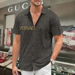 [PREMIUM] VERSACE Limited Short Sleeve Button Shirt 2024 LUX-SP-001EZIU3A65